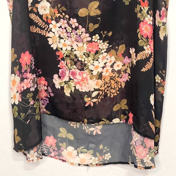 Torrid Floral Sheer Hi Low Chiffon Tank 2 2X 18/20 - Picture 3 of 5